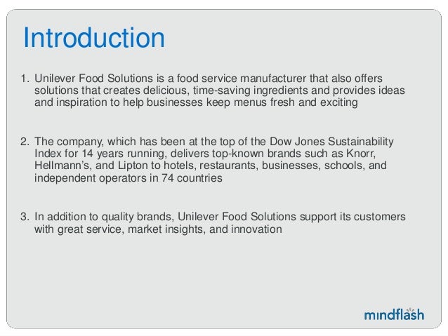 unilever case study solution
